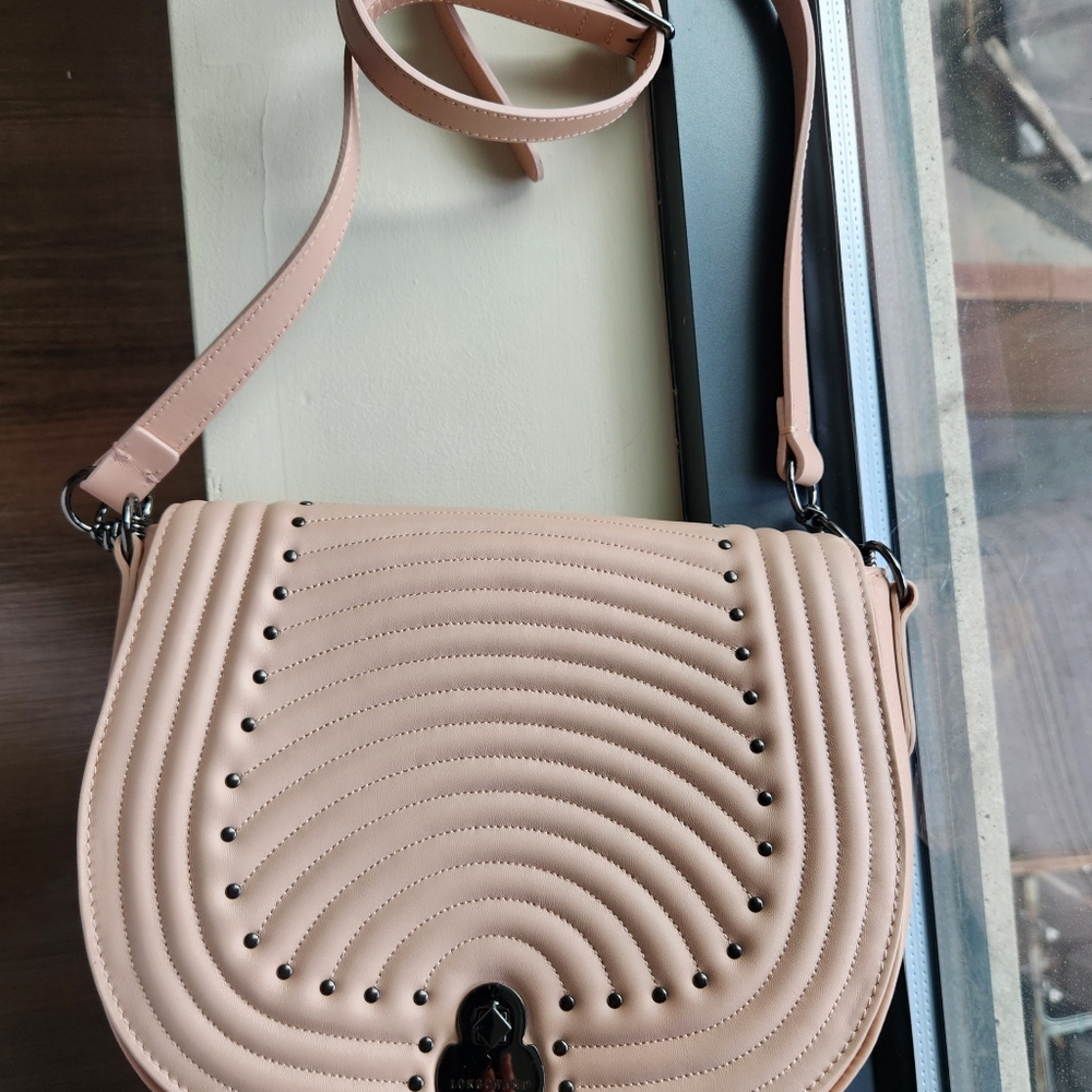 Longchamp Leathet Saddle Crossbody Bag in Blush Pink, Brand New - Picture 5 of 13